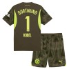 Maglia da Calcio Portiere Borussia Dortmund Kobel 1 Trasferta 2024-25 per Bambino